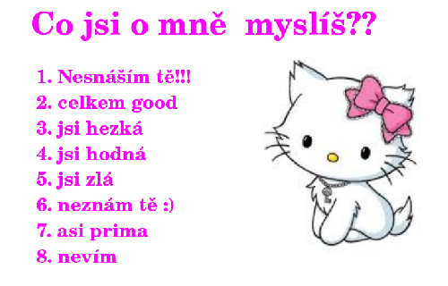 hello co si myslíš